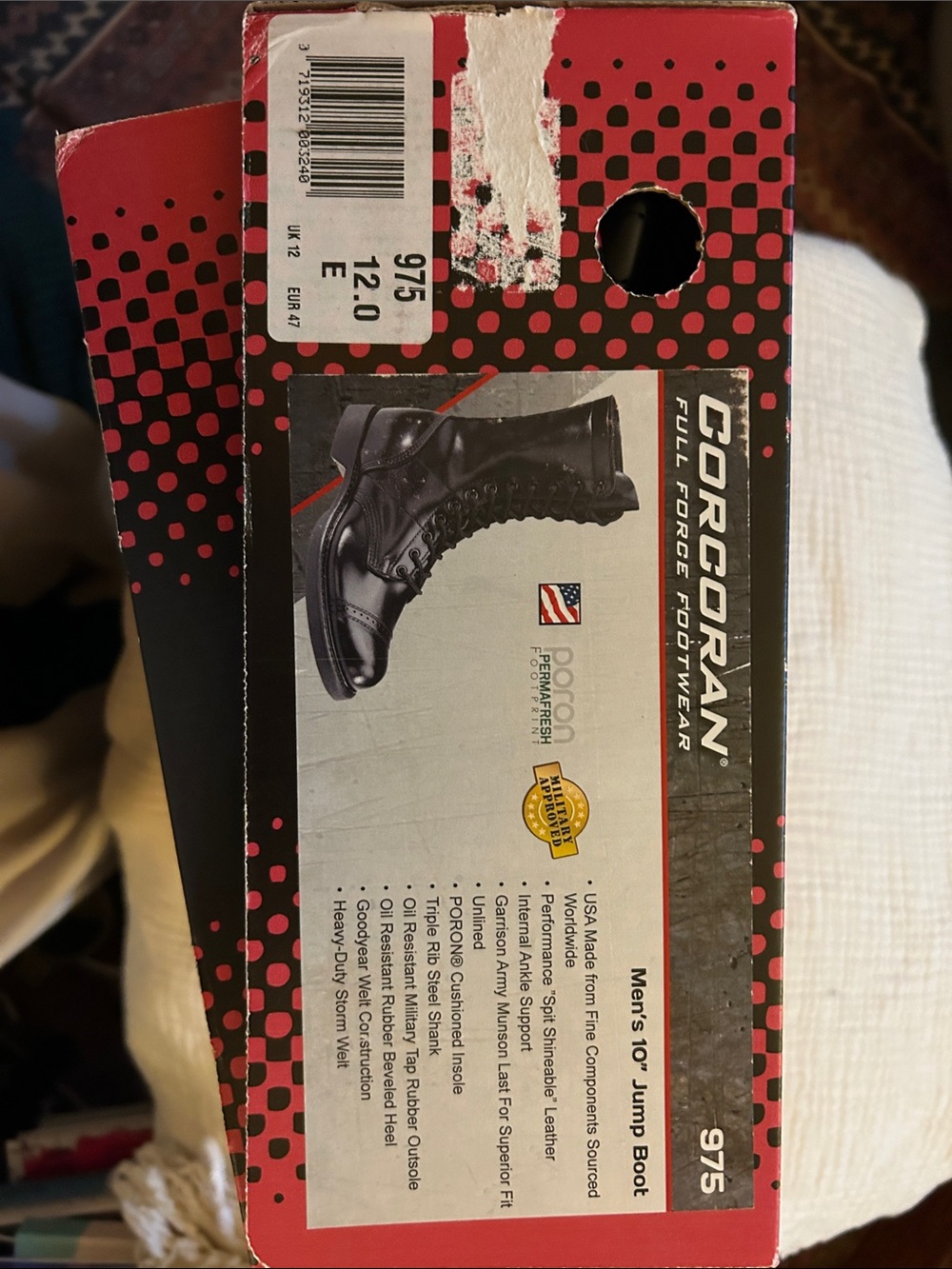 Corcoran Men's Black 10" Jump Boots - Classic Lace-Up Tactical Style